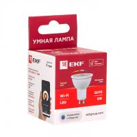 Умная лампа WIFI GU10 EKF 5W RGBW