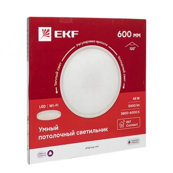 Умный потолочный светильник 600мм 45Вт EKF