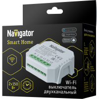 Умный двухканальный выключатель NSH-SWITCH-02-WiFi