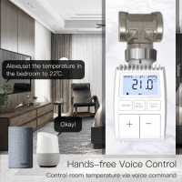 Умная термоголовка MOES Zigbee ZTRV-ZX-TV01