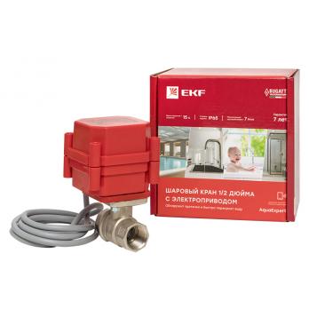 AquaExpert 220V Шаровой кран с электроприводом 3/4 дюйма EKF