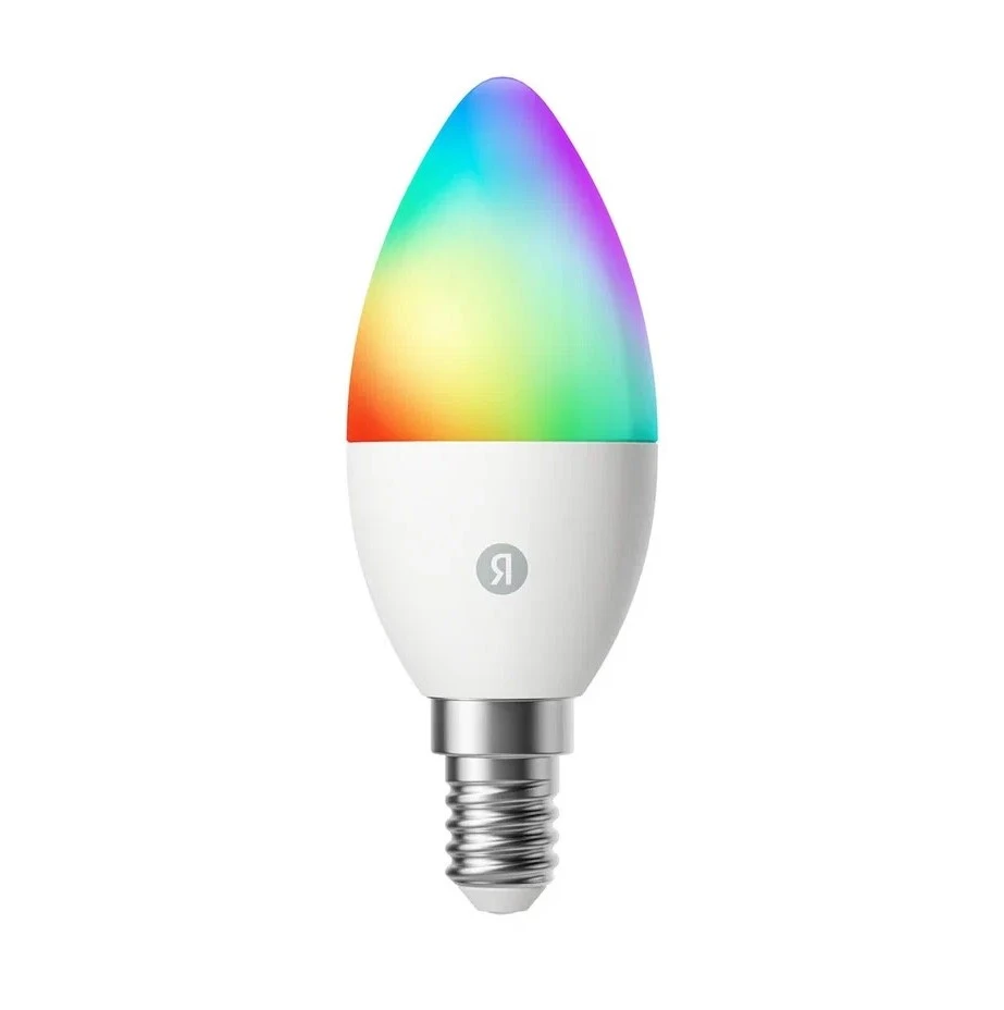 Умная Matter лампа свеча 6Вт Е14 Яндекс