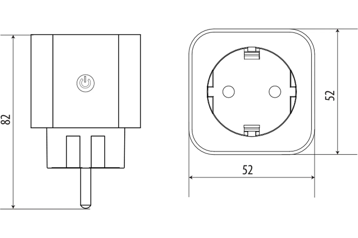 Умная WiFi розетка 16A Uniel