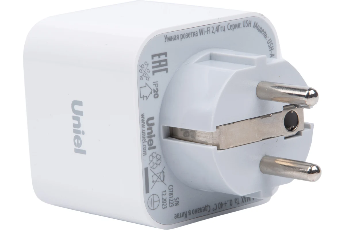 Умная WiFi розетка 16A Uniel