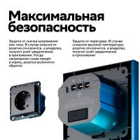 ATLASDESIGN SMART розетка Zigbee, L+N, ATN000145Z Systeme Electric кабон