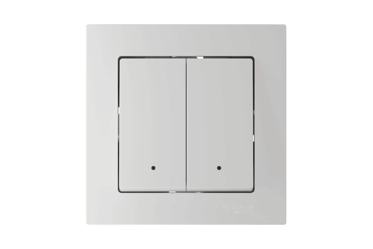 ATLASDESIGN SMART Zigbee выключатель 2-кл ATN000153Z Systeme Electric белый