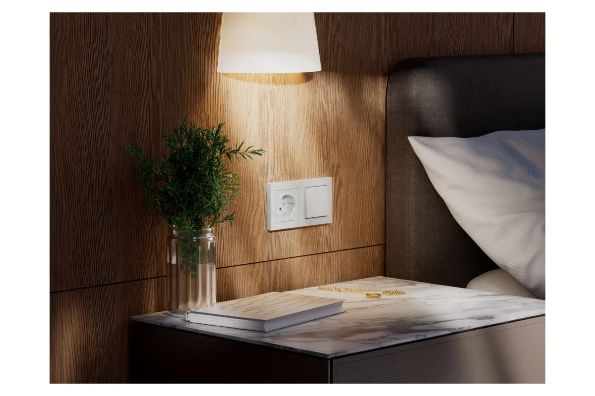 ATLASDESIGN SMART Zigbee выключатель 2-кл ATN000153Z Systeme Electric белый